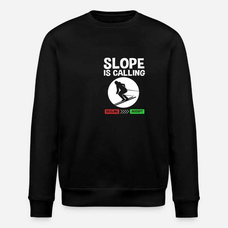 Séjour ski ski - Sweat bio ROLLER Stanley/Stella Unisexe - noir