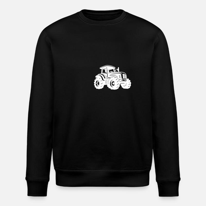Traktor Silhouette - Stanley/Stella Unisex Bio-Sweatshirt ROLLER - Schwarz
