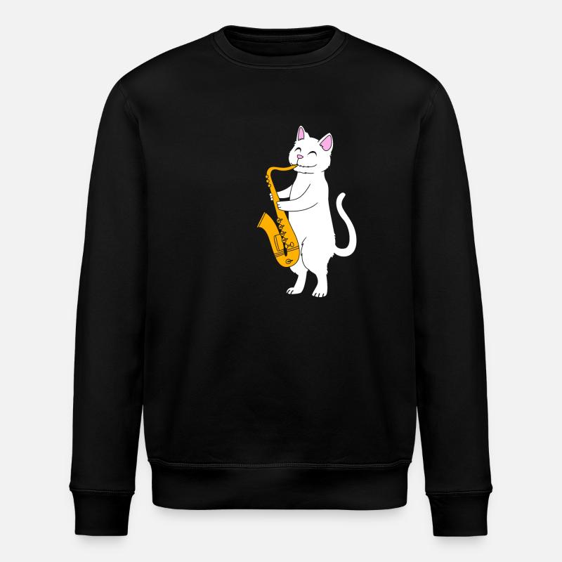 Saxophon Saxophonist - Stanley/Stella Unisex Bio-Sweatshirt ROLLER - Schwarz
