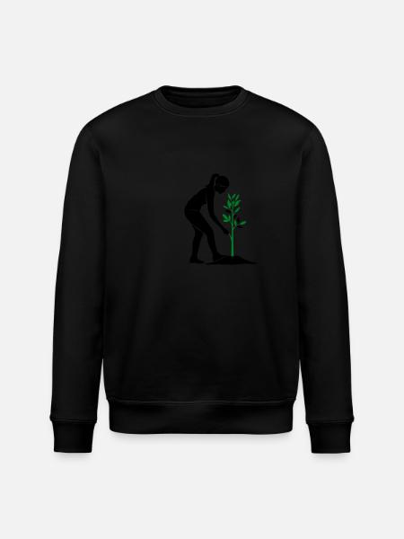 Tree Plants Nature Conservation - Stanley/Stella ROLLER Unisex Organic Sweatshirt - black