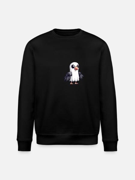 Harpy Bird Halloween Funny Ghost - Stanley/Stella ROLLER Unisex Organic Sweatshirt - black