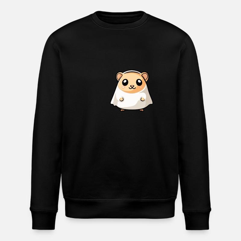 Hamster Halloween Lustig Geist - Stanley/Stella Unisex Bio-Sweatshirt ROLLER - Schwarz