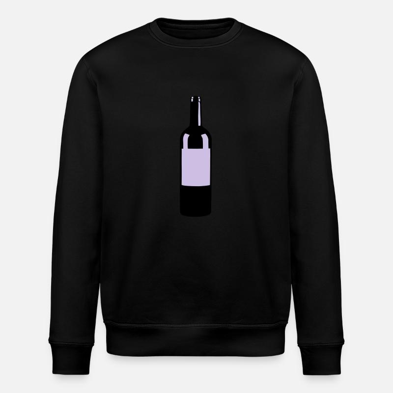 Wine Bottle - Stanley/Stella ROLLER Unisex Organic Sweatshirt - black