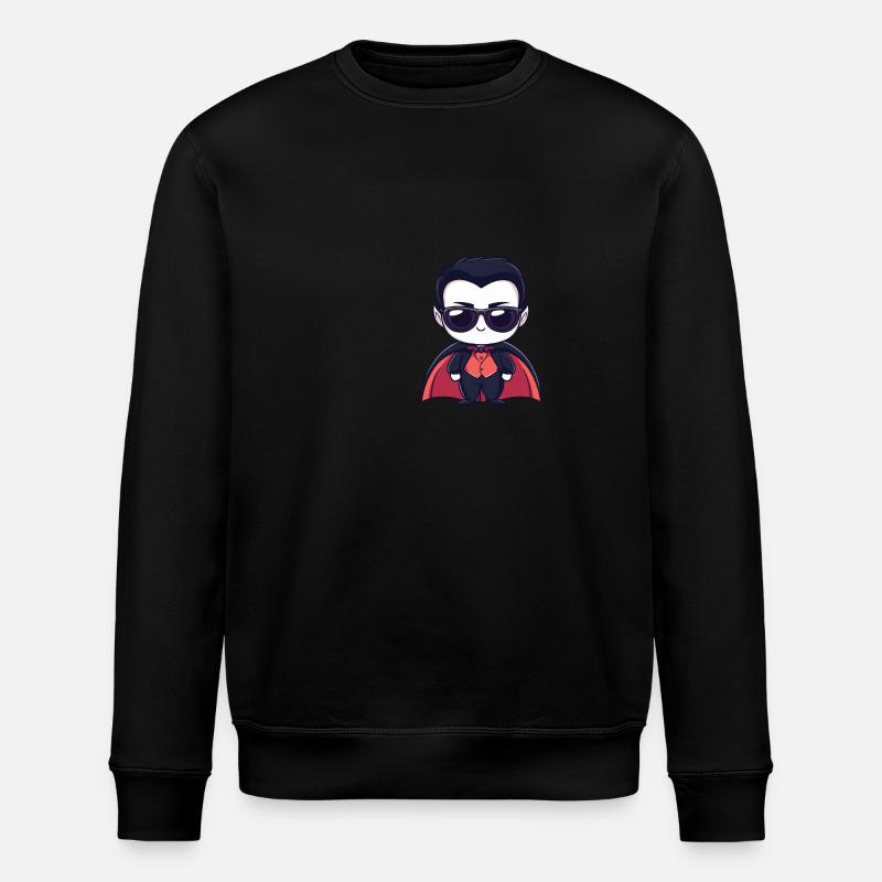 Vampire Halloween - Stanley/Stella ROLLER Unisex Organic Sweatshirt - black