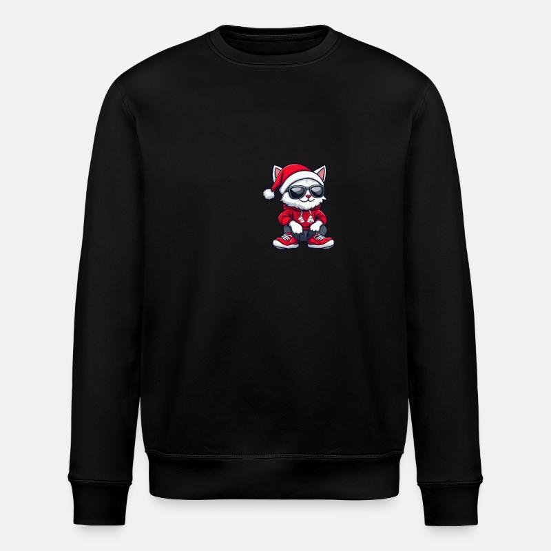 Noël des chats Noël - Sweat bio ROLLER Stanley/Stella Unisexe - noir
