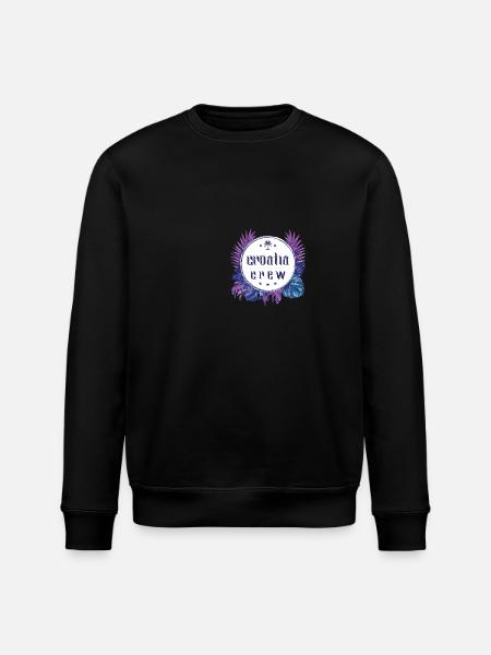 Croatia Crew Bunt - Stanley/Stella Unisex Bio-Sweatshirt ROLLER - Schwarz