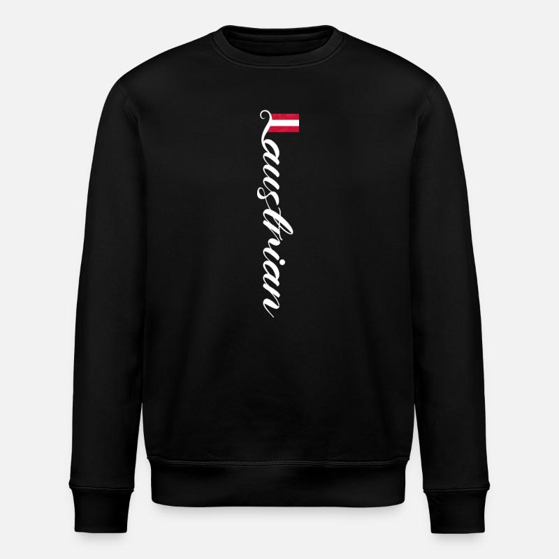 Österreich - Stanley/Stella Unisex Bio-Sweatshirt ROLLER - Schwarz