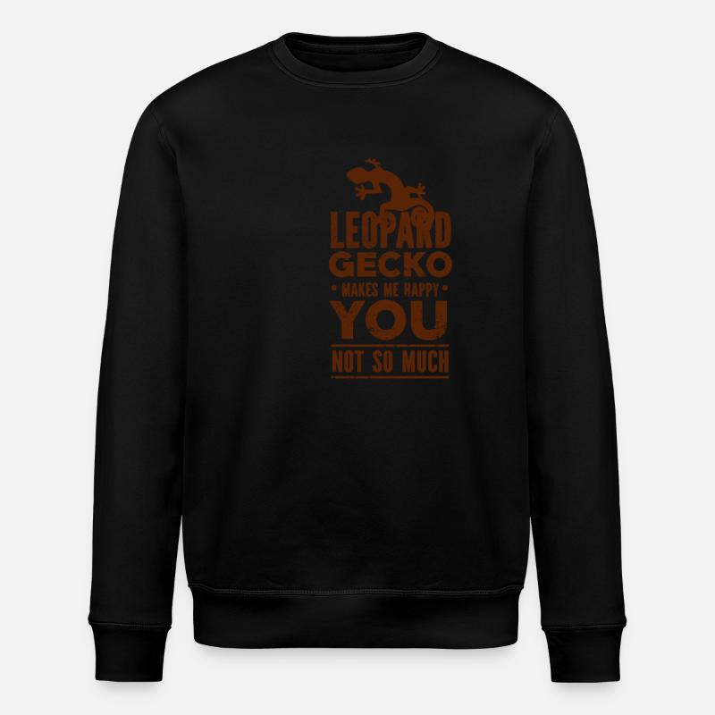 Gecko - Amphibie Tier - Stanley/Stella Unisex Bio-Sweatshirt ROLLER - Schwarz