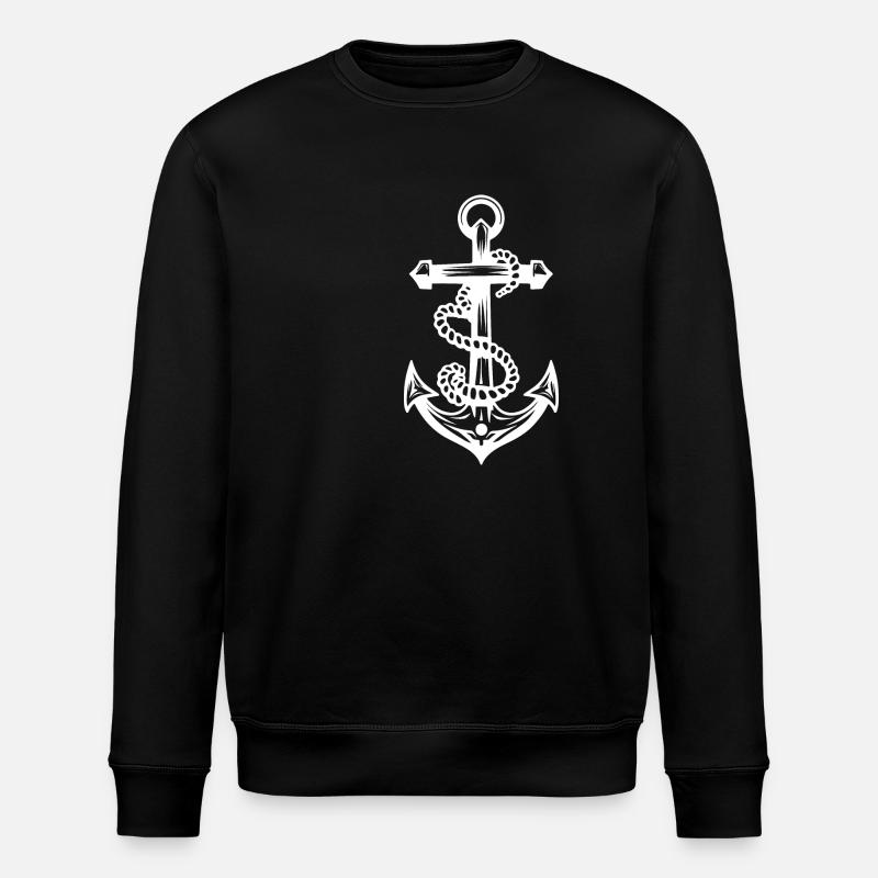 Anchor symbolism - Stanley/Stella ROLLER Unisex Organic Sweatshirt - black
