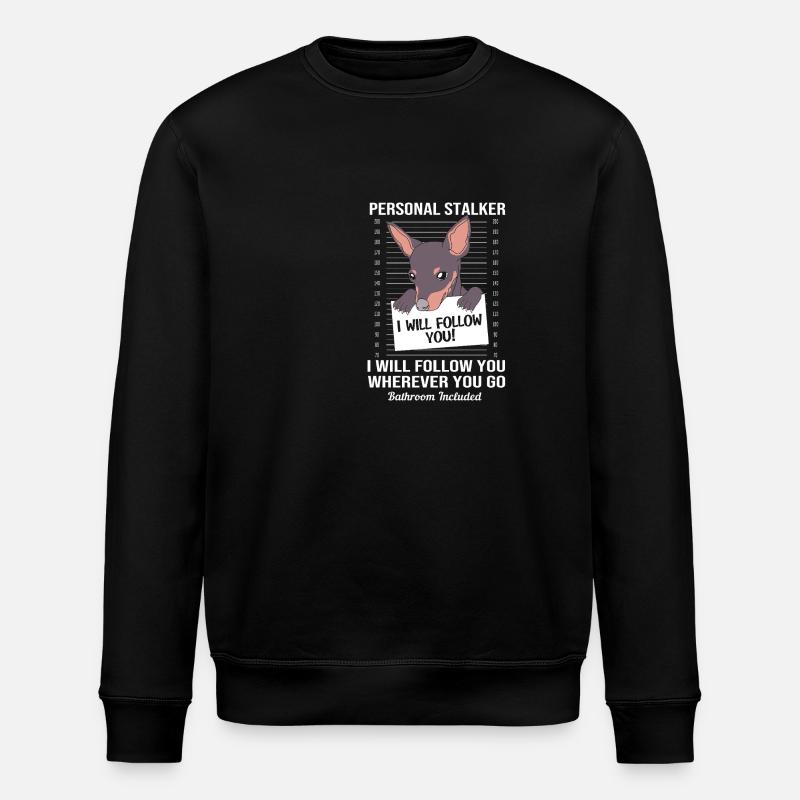 Pinscher nain - Sweat bio ROLLER Stanley/Stella Unisexe - noir