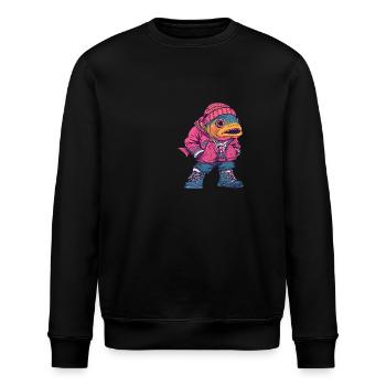 Piranha Fische Lustig Winter - Stanley/Stella Unisex Bio-Sweatshirt ROLLER - Schwarz - Vorne - Nik (191cm)