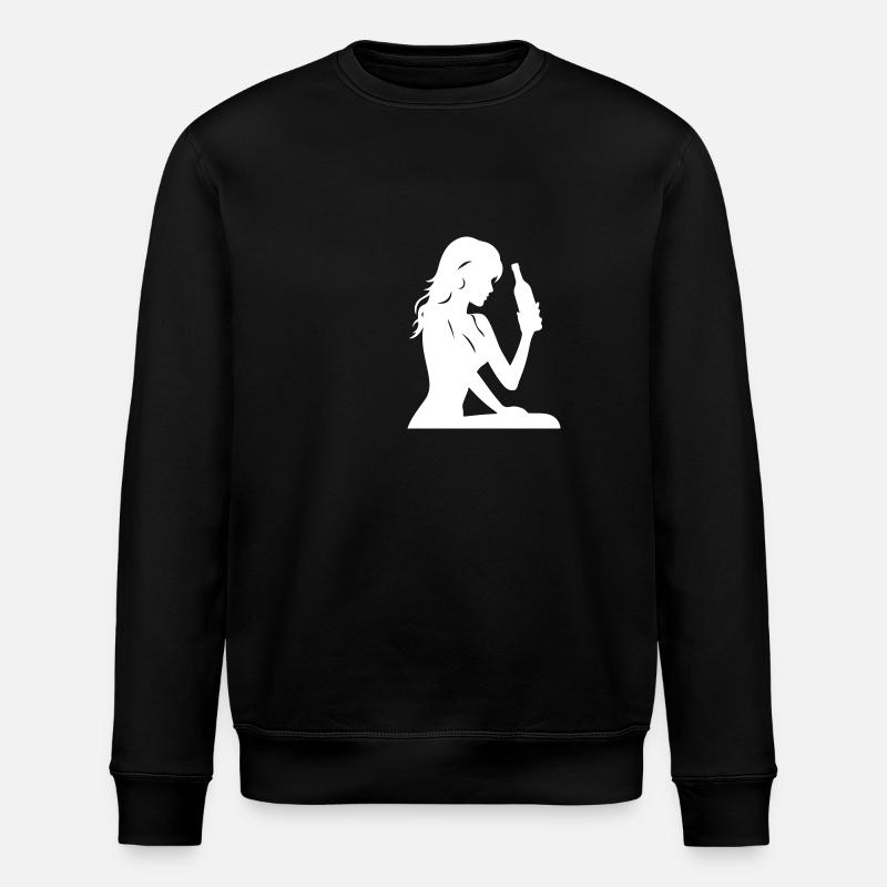 Épouse Poule Bouteille Bride - Sweat bio ROLLER Stanley/Stella Unisexe - noir