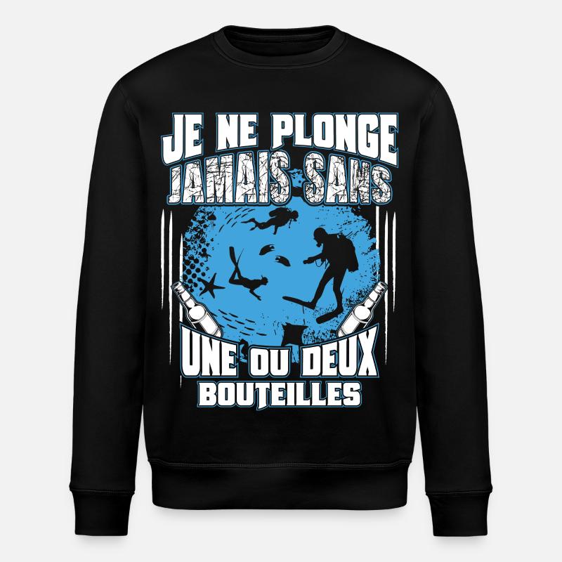 Une ou deux bouteilles - Sweat bio ROLLER Stanley/Stella Unisexe - noir
