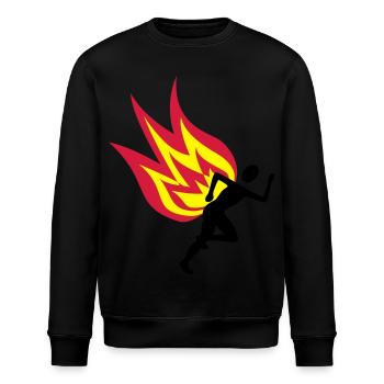 Feu de Jogger - Sweat bio ROLLER Stanley/Stella Unisexe - noir - Devant - Nik (191cm)