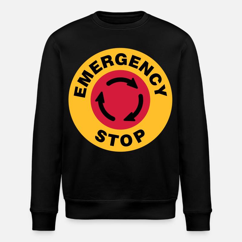 Emergency | Notfall | Stop - Sweat bio ROLLER Stanley/Stella Unisexe - noir