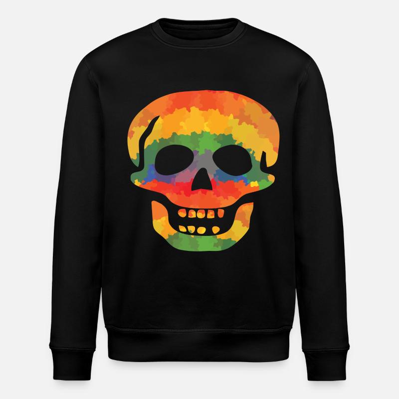 Crâne de couleur - Sweat bio ROLLER Stanley/Stella Unisexe - noir