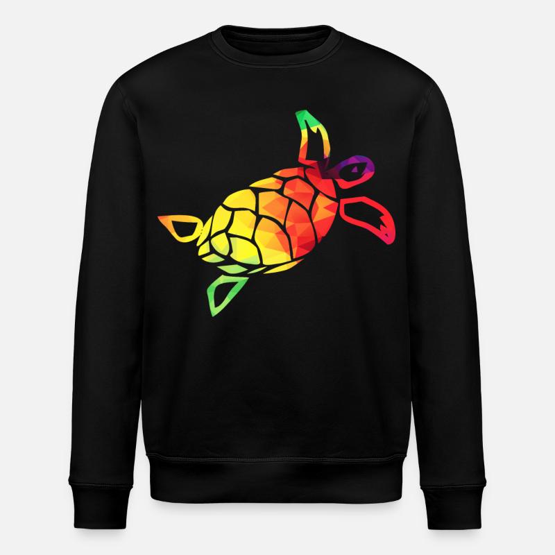 Bunte Schildkröte - Stanley/Stella Unisex Bio-Sweatshirt ROLLER - Schwarz