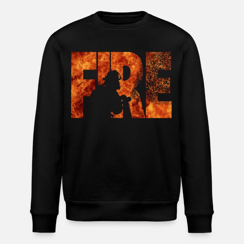 Feuerwehr - Stanley/Stella Unisex Bio-Sweatshirt ROLLER - Schwarz