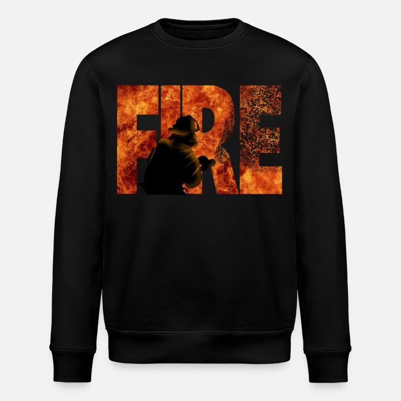 Feuerwehr - Stanley/Stella Unisex Bio-Sweatshirt ROLLER - Schwarz