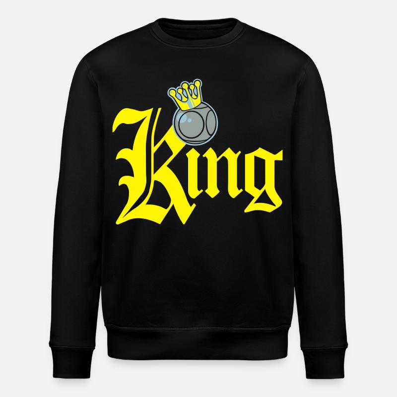 König Petanque Tippfehler - Stanley/Stella Unisex Bio-Sweatshirt ROLLER - Schwarz