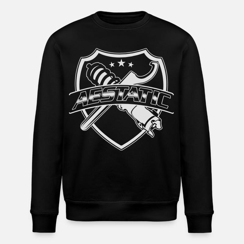 Aestatic, Static Tuner Design - Stanley/Stella ROLLER Unisex Organic Sweatshirt - black