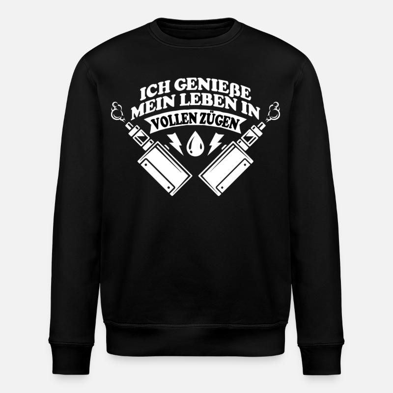 Ich genieße... - Stanley/Stella Unisex Bio-Sweatshirt ROLLER - Schwarz