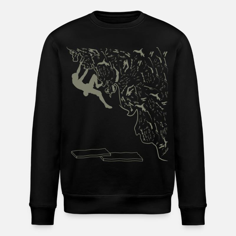 Climb - Stanley/Stella ROLLER Unisex Organic Sweatshirt - black