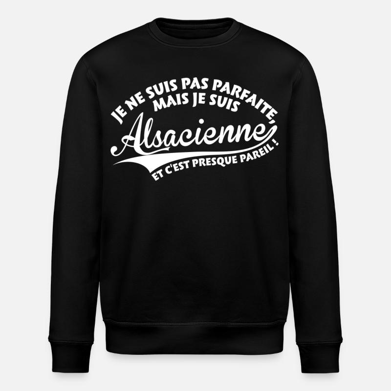 Parfaite Alsacienne - Sweat bio ROLLER Stanley/Stella Unisexe - noir