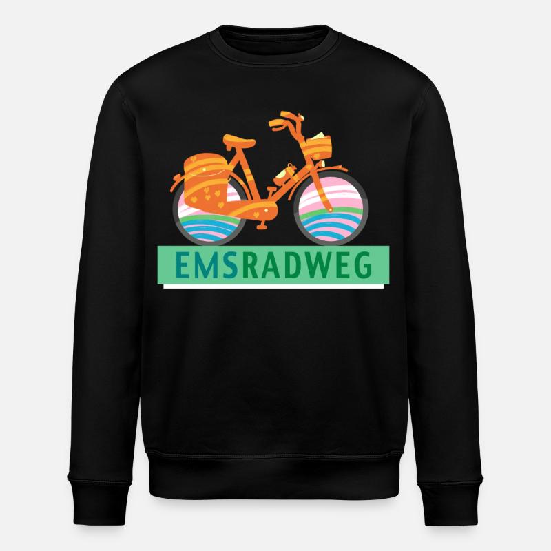 Emsradweg - Stanley/Stella Unisex Bio-Sweatshirt ROLLER - Schwarz