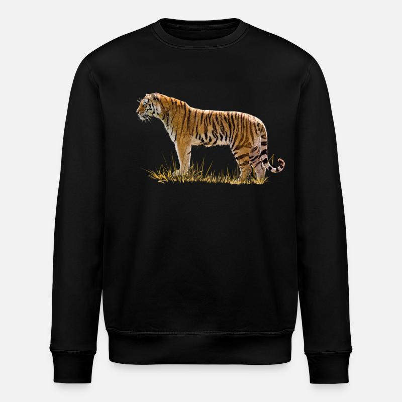 Tiger - Stanley/Stella Unisex Bio-Sweatshirt ROLLER - Schwarz