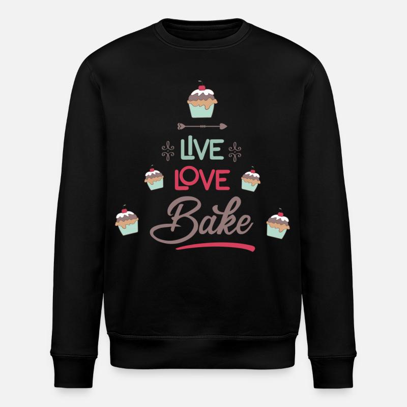 backen - Stanley/Stella Unisex Bio-Sweatshirt ROLLER - Schwarz