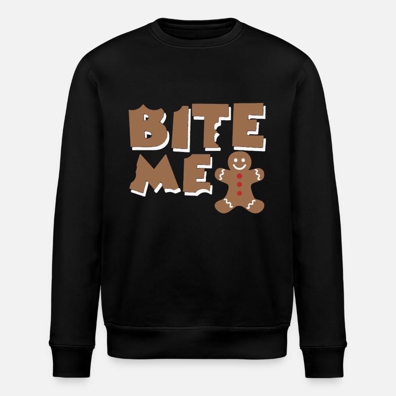 bite me - Stanley/Stella ROLLER Unisex Organic Sweatshirt - black