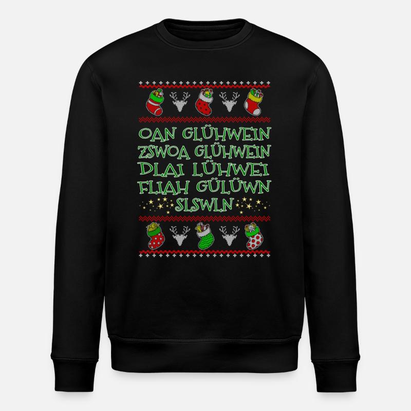 Glühwein - bayerisch - Stanley/Stella Unisex Bio-Sweatshirt ROLLER - Schwarz