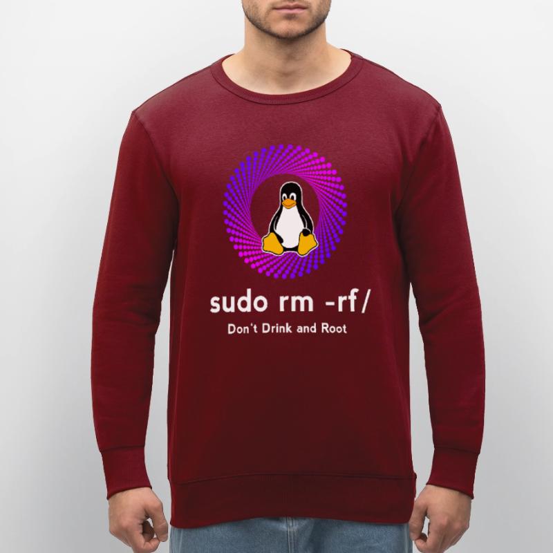 Computer Sys admin Pinguin Nerd pc sudo rm -rf cod Stanley/Stella Unisex Bio-Sweatshirt ROLLER