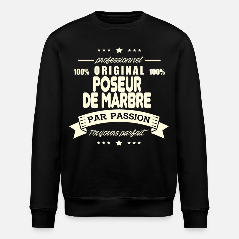 Poseur de marbre Original - Sweat bio ROLLER Stanley/Stella Unisexe - noir