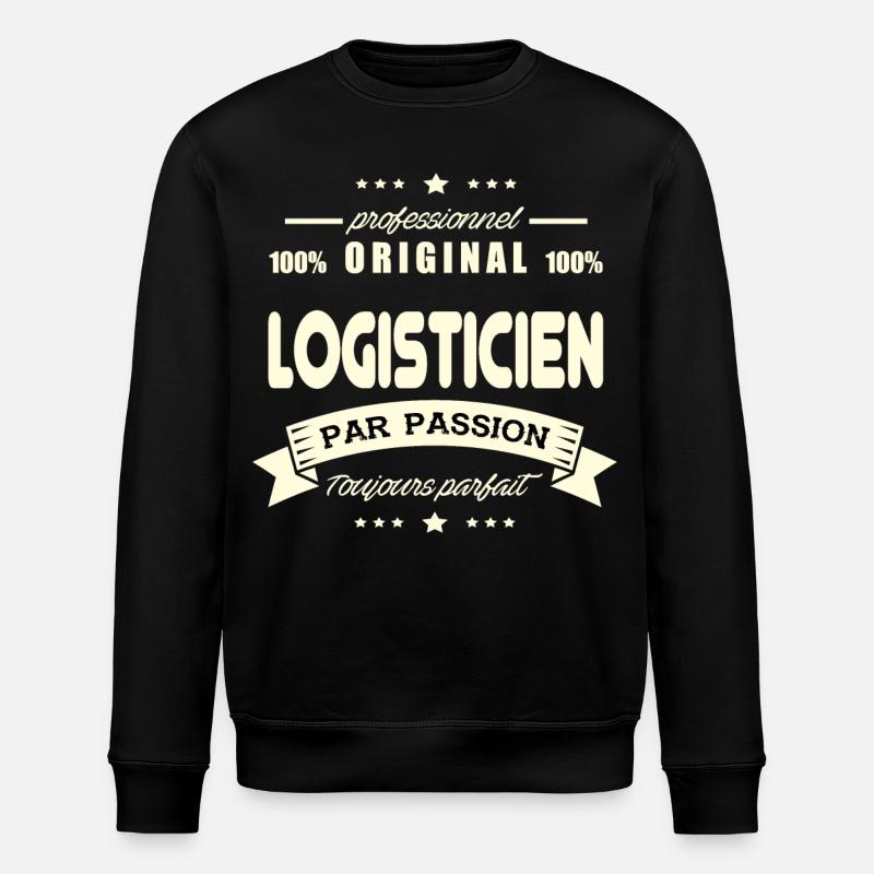 Logisticien Original - Sweat bio ROLLER Stanley/Stella Unisexe - noir