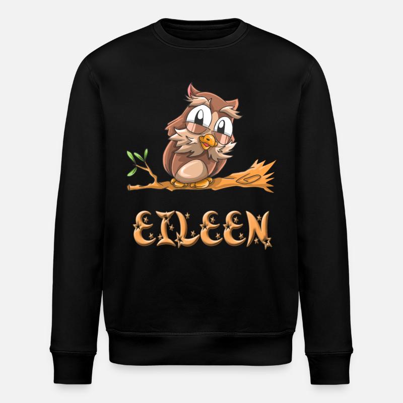 Owl Eileen - Stanley/Stella ROLLER Unisex Organic Sweatshirt - black