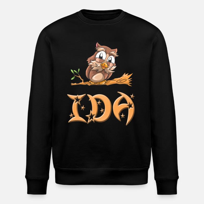 Hibou Ida - Sweat bio ROLLER Stanley/Stella Unisexe - noir