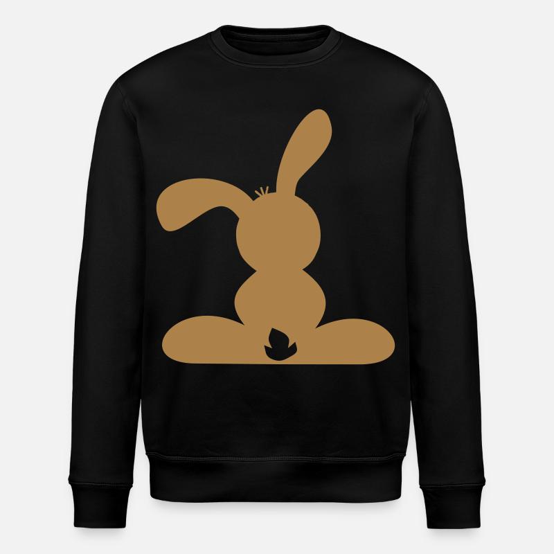 Rabbit - Stanley/Stella ROLLER Unisex Organic Sweatshirt - black