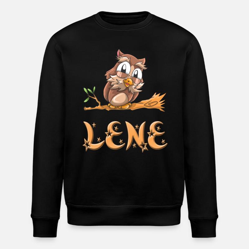 Eule Lene - Stanley/Stella Unisex Bio-Sweatshirt ROLLER - Schwarz