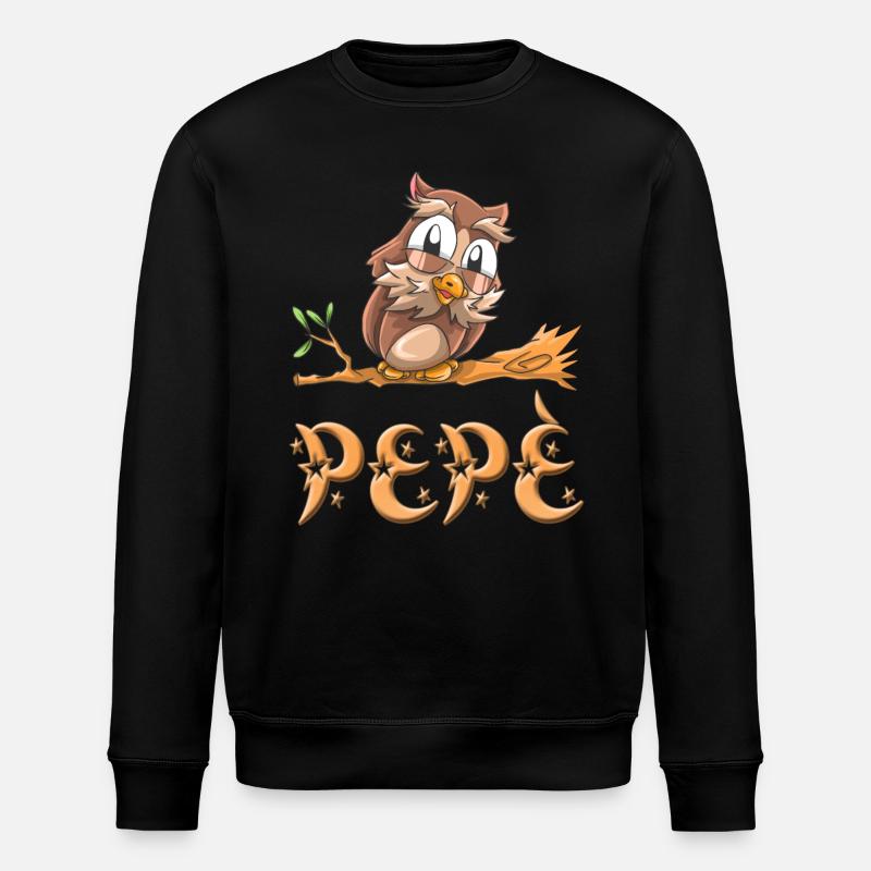 Eule Pepè - Stanley/Stella Unisex Bio-Sweatshirt ROLLER - Schwarz