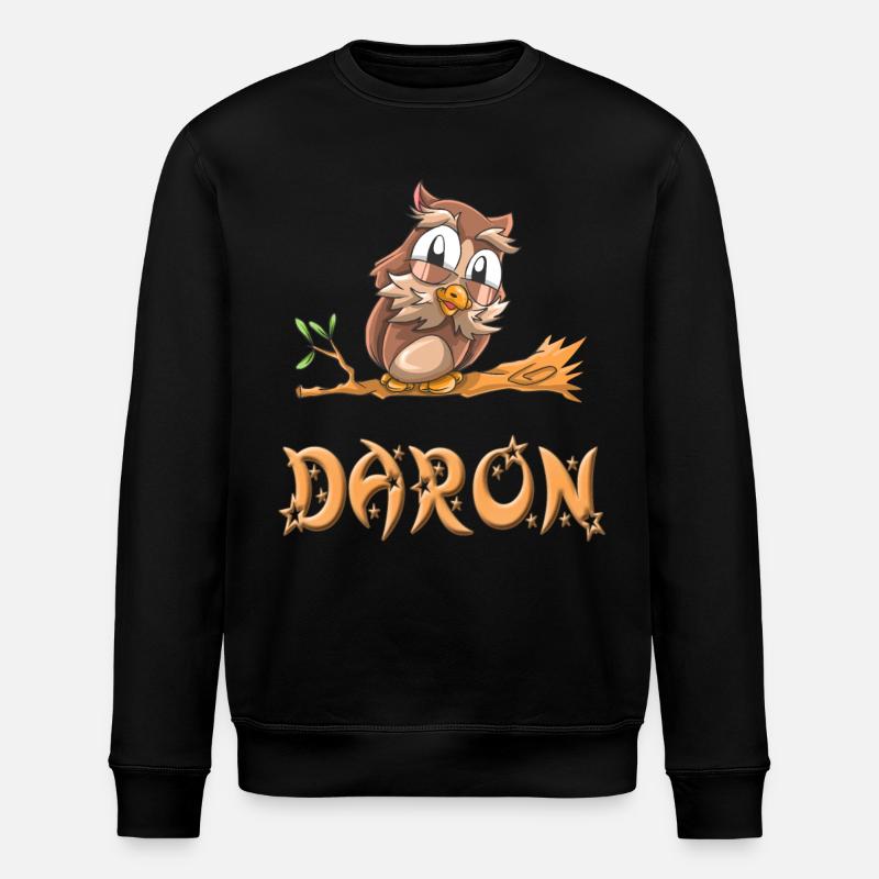 Owl Daron - Stanley/Stella ROLLER Unisex Organic Sweatshirt - black