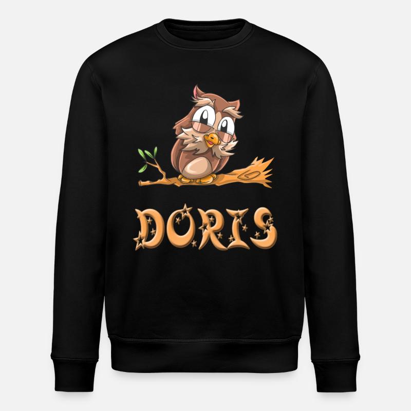 Hibou Doris - Sweat bio ROLLER Stanley/Stella Unisexe - noir