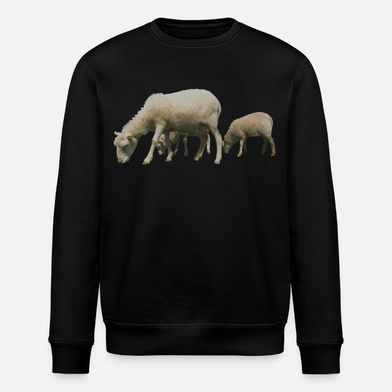 sheep - Stanley/Stella ROLLER Unisex Organic Sweatshirt - black