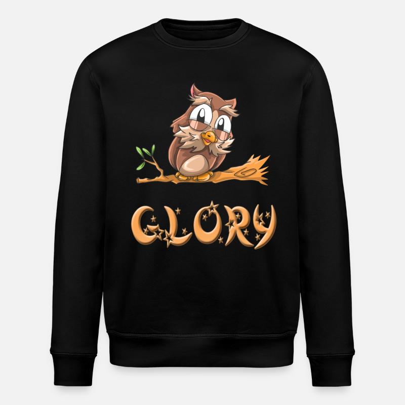 Owl glory - Stanley/Stella ROLLER Unisex Organic Sweatshirt - black