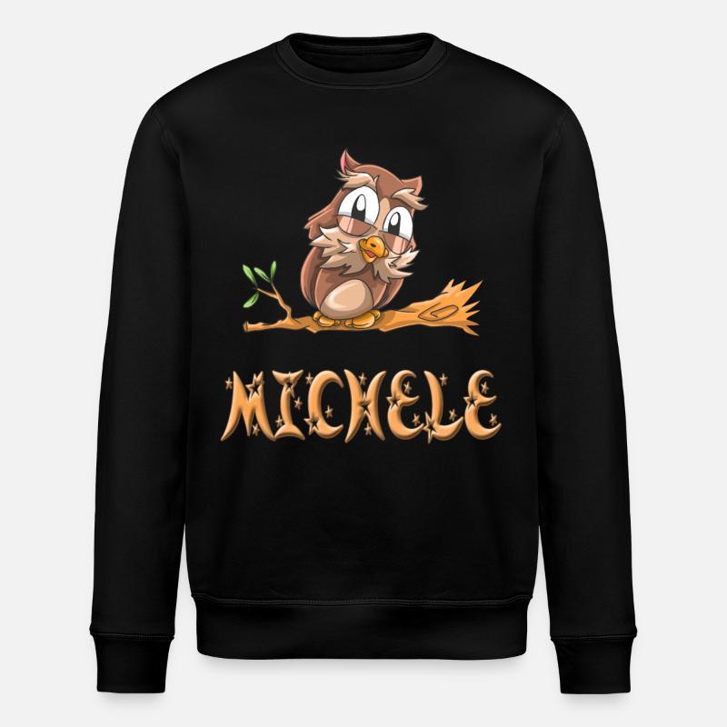 Eule Michele - Stanley/Stella Unisex Bio-Sweatshirt ROLLER - Schwarz