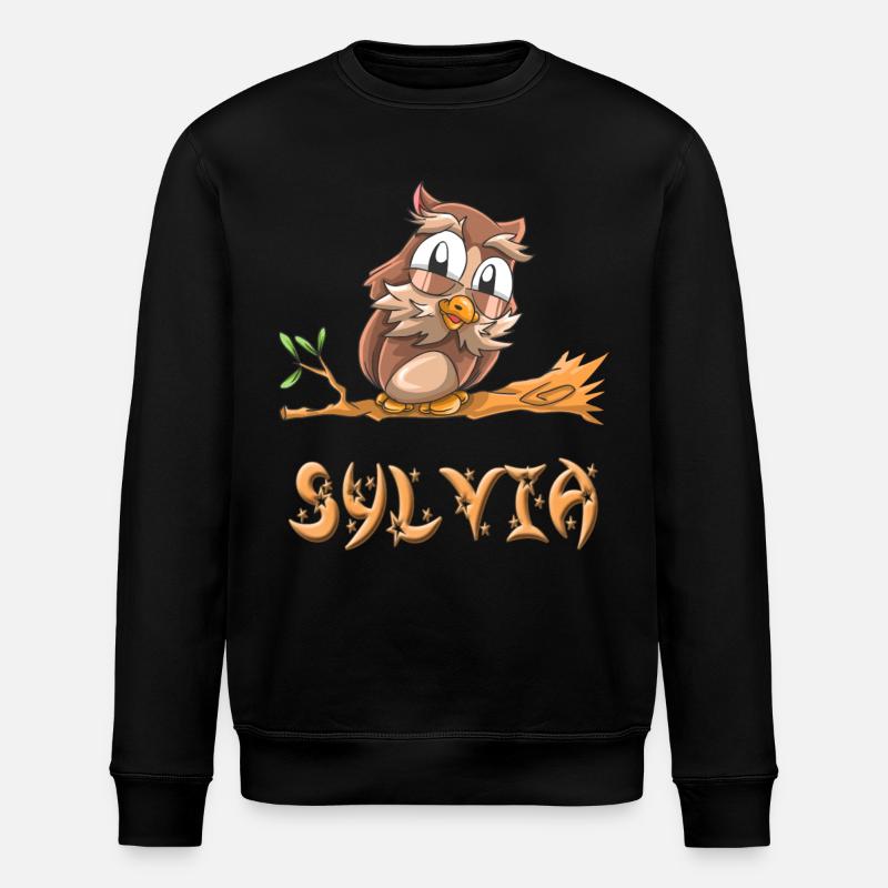 Owl Sylvia - Stanley/Stella ROLLER Unisex Organic Sweatshirt - black