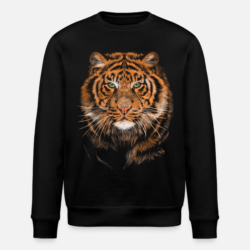 Tiger - Sweat bio ROLLER Stanley/Stella Unisexe - noir