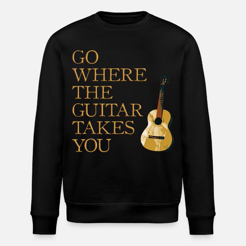 Guitars way - Stanley/Stella ROLLER Unisex Organic Sweatshirt - black