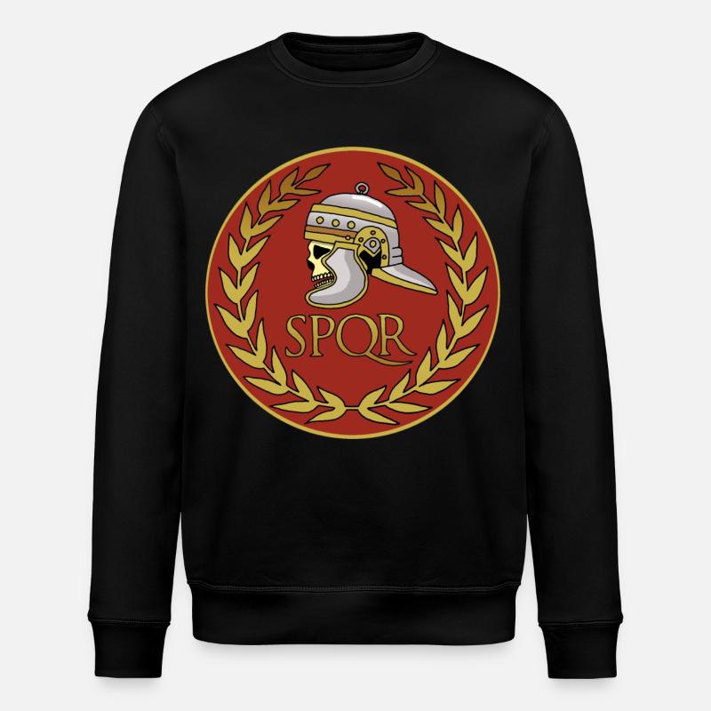 Schädel des Römischen Reiches - Stanley/Stella Unisex Bio-Sweatshirt ROLLER - Schwarz